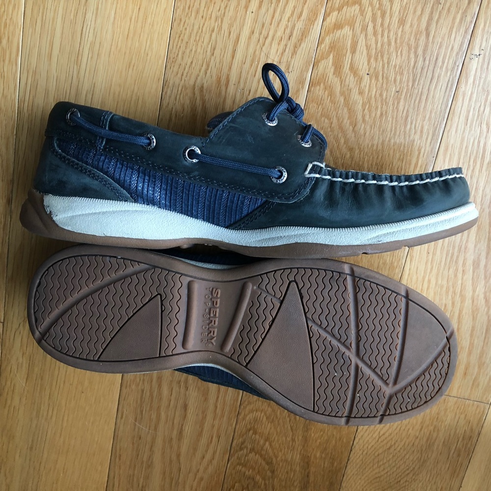 Sperry Women Bluefish Boat Shoes Navy Size 7